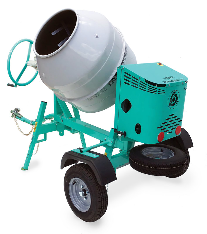 Imer Concrete Mixer - Workman II 350 - 12 Cu Ft Steel Drum - W/O Engine by IMER USA